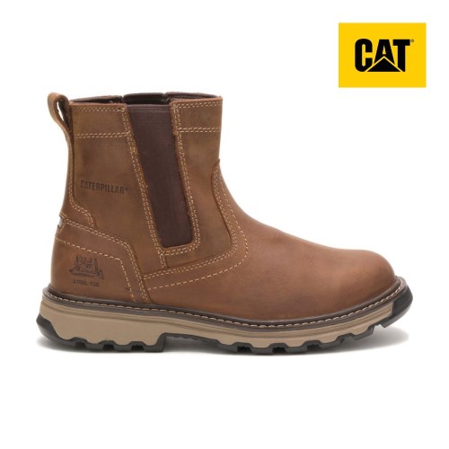 Caterpillar Pelton Steel Toe Werkschoenen Heren Bruin (KAES.NL)